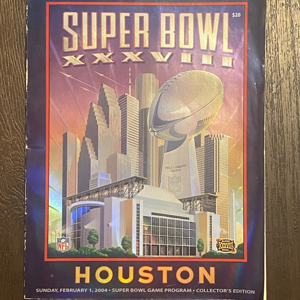 2004 SUPER BOWL XXXVIII HOUSTON‎ Official Game Program